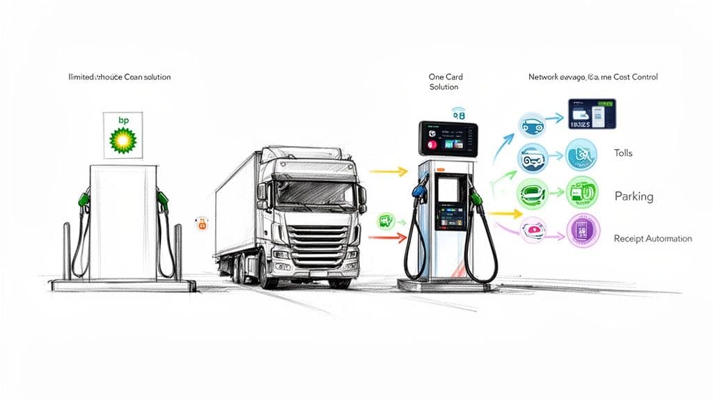 Meilleure alternative à la carte carburant BP: une solution plus intelligente pour les flottes européennes