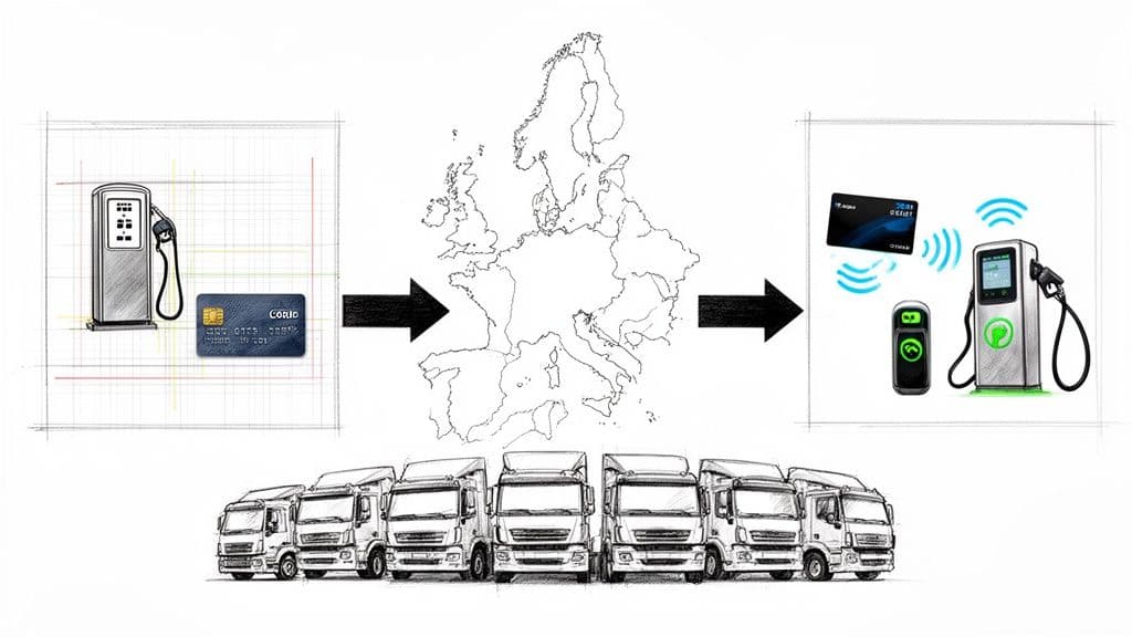 Iskanje najboljše alternative kartici za gorivo UTA za evropske vozne parke